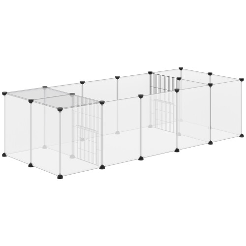 PawHut Valla para Mascota Bicolor 175 x 70 x 45 cm