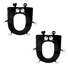 Thick Toilet Mat for Winter Warm Toilet Mat Reusable Plush Toilet Cover