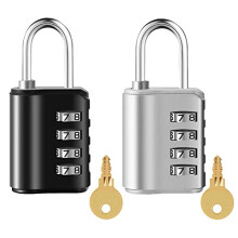 Resettable Waterproof Combo Padlock 4-Digit 2-Pack