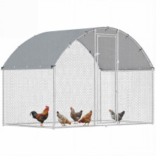 Gallinero para Exterior Gris 280 x 170 x 190 cm