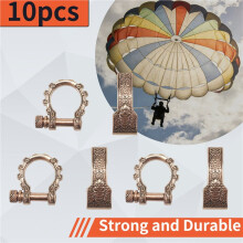 Paracord Spännen Rosett Spännen Skruvpinne Ankare Shackle Justerbara Shackles Spännen för Paracord Armband Bälte Guld 10ST