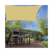 (As show, One size) Voile d'ombrage rectangulaire 2 x 3 m, pour pergola, terrasse, balcon ou jardin extérieur.