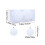 Christmas Balls Flocked 10 cm White 2 pcs 2