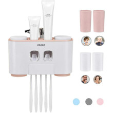 (As show, One size) Distributeur de dentifrice et porte-brosse Ă dents, porte-brosse Ă dents Ă©lectrique, porte-brosse Ă
