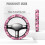Heart Pattern Golf Cart Steering Wheel Cover Universal 5