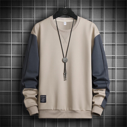 Men's Graphic Long Sleeve Pullover Sweatshirt Color Block