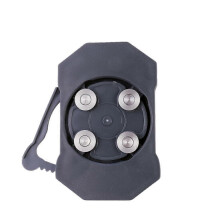 (As show, One size) Digital väckarklocka USB-skrivbord stor skärm svart skal vita siffror elektronisk klocka för sovrumskontor