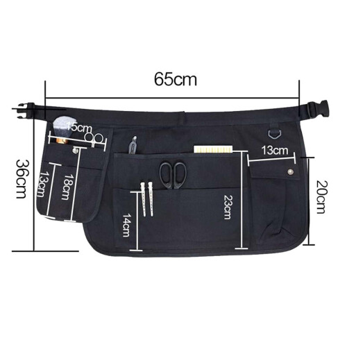 Heavy Duty Tool Belt with 7 Pockets Adjustable Waist Apron 2