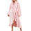 Women's Fleece Robe Solid Pink M 1