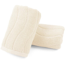 Hand Towels Set Forest Green Wavy Striped Jacquard 2 pcs