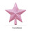 Christmas Tree Topper Star Glitter Pink 8 inch 3