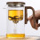 Glass Teapot with Wooden Handle 1.5L 1