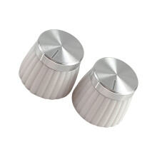 Guitar Volume Control Knobs Aluminum Potentiometer Caps 2PCS