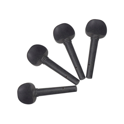 Mechanical Violin Tuning Keys Wood Black 4PCS 2