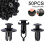 Car Body Trim Clips Plastic Nylon 50 pcs 1