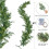 Cypress Artificial Christmas Garland with Warm White LED 2