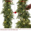 Cypress Artificial Christmas Garland with Warm White LED 3