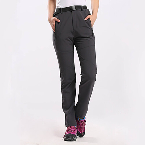 Women's Waterproof Snow Pants Gray Medium 1