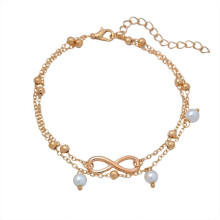 Women's 925 Sterling Silver Anklet with Boho Beads