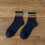 Men's Wool Socks Navy One Size 2