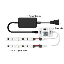 5X DC12-24V 28 Key RF Controller WiFi APP Music Voice Remote Control for WS2812B WS2811 RGB LED Strip Light Home Dimmer