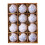 Christmas Ball Ornaments White Blue 12PCS 80mm 1