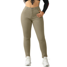 Women's Thermal Fleece-Lined Leggings High Waist Solid