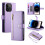 Purple Leather Wallet Case for iPhone 14 Pro 6.1 inch with 1