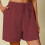 Women's Bermuda Shorts Knee-Length Elastic Waist Drawstring 2