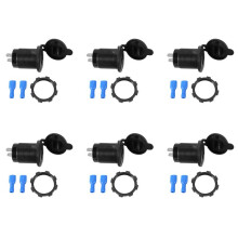 6X 5V 4.8A Dual Usb Charger Socket Adapter Power Socket for 12V 24V Car Ship Rv