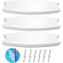1set Replacement Steps for Pool Ladders, with Stainless Steel Bolts, Replacement Parts for Pool Ladder Treads