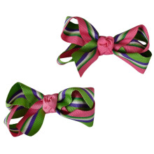 Girls' Smooth Grosgrain Ribbon Bow Alligator Clip Light Pink