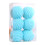 Christmas Ball Ornaments Blue 8cm 6PCS 1