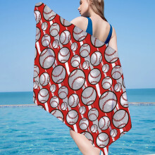 Baseball Beach Towel Gothic Design 75x150 cm
