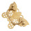 Brass Butterfly Cabinet Pull 92x60mm Antique Gold 1