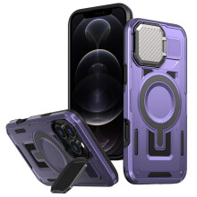 Rugged MagSafe Case for iPhone 12 Pro Max 6.7 inch Purple