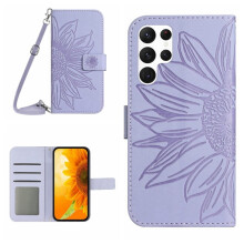 Purple PU Leather Flip Wallet Case for Samsung Galaxy S26