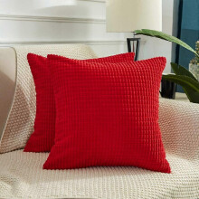 (As show, One size) Housses de coussin décoratives - Lot de 2 housses de coussin 66 x 66 cm, housses de coussin décoratives