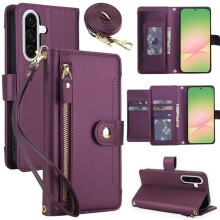 Samsung Galaxy A56 5G 6.7" Wallet Case Dark Purple