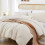 Boho Comforter Set Beige Full Size 3pcs 3
