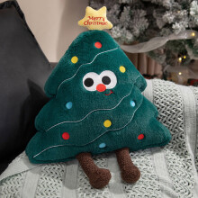 Christmas Tree Plush Pillow Decorative Cushion 19.69 Inch