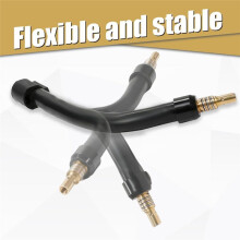 Flexible Mig Welding Neck, Flexible Mig Extension,030inch M6 Nozzle Holder Diffuser and Guard and Torch Neck for MB15