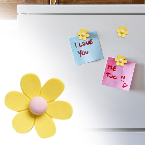 3D Flower Fridge Magnet – Cute Colorful Decorative Magnet