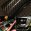 Black and Gold Gloss Vinyl Wrap Film Sheets 5