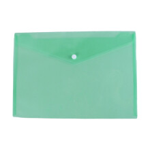 A3 Snap-Button Plastic Document Wallets Transparent Foolscap