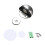 Door Stopper Floor Mount Stainless Steel Rubber No Drill 1