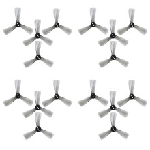 8X för Nazgul Cine 2525 2,5-Tums Tri-Blade/3 Blade Propeller Propeller CW CCW för FPV ProTek25 Drone Del-Grå