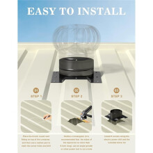 8" Roof Whirlybird Turbine Vent Adapter for Shipping Containers - Corrugated Conex Roof Mount Base, Turbine Not Included