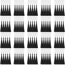 Tasselli Segnalibro All'Ingrosso - Ornamento Decorativo con Charm A Frangia Come Regalo Accessorio per DIY Oro Fatti A Mano Nero