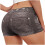 Women's Faux Denim Shorts Stretchy Butt-Lifting Plus Size 4